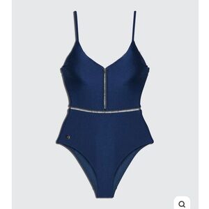 NWT Biliblond Kim Swimsuit in Shiny navy size M-38